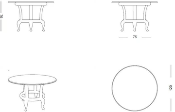 CANOPO T2 - Garden table by Samuele Mazza Outdoor - view 3